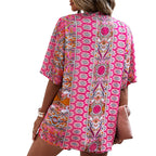 Damen Casual Outfit mit Shorts und Viertelärmeln
