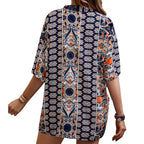 Damen Sommer Zweiteiler mit Blumenmuster

