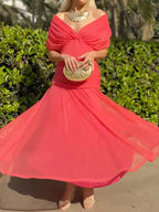 Fashion Cool Damen Kleid Weinrot
