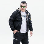  Herren Bomberjacke Lockerer Stil
